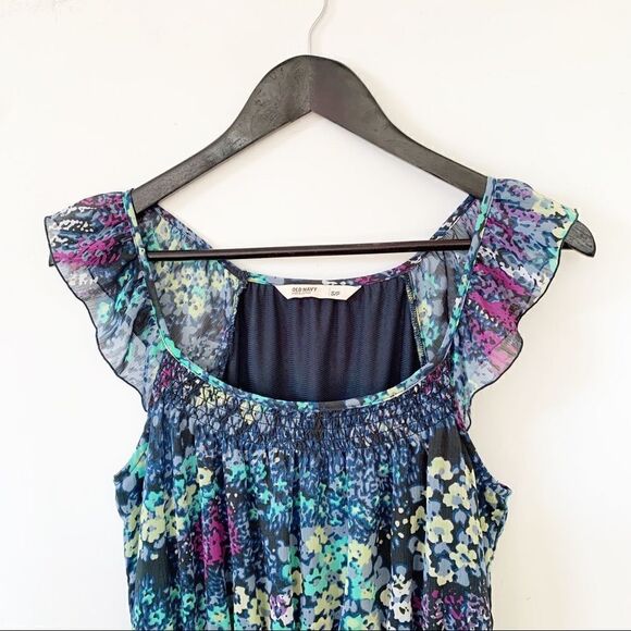 Old Navy Floral Flutter Sleeve Mini Dress - Picture 8 of 8